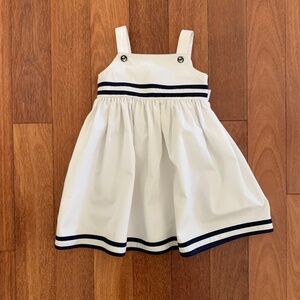 Navy White Toddler Girls Sailor Dress Sundress 4th of July 2T